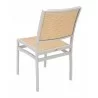 Aluminum Side Chair W/ Textile Back and Seat - AL-5625 - Silver Natural - Back - Aluminum Side Chair W/ Textile Back and Seat - AL-5625 - Silver Natural - Back