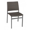 Powder Coating Aluminum Side Chair W/ Textile Back and Seat - AL-5725S