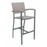 Powder Coated Aluminum Barstool - BAL-5800A - Brown - Powder Coated Aluminum Barstool - BAL-5800A - Brown