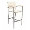 Powder Coated Aluminum Barstool - BAL-5800A - Khaki - Powder Coated Aluminum Barstool - BAL-5800A - Khaki