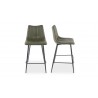 Alibi Counter Stool Dark Green - Set Of Two