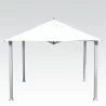 Hurricane Alize 3.4m Square Aluminum Pavilion Umbrella-1 - Hurricane Alize 3.4m Square Aluminum Pavilion Umbrella-1