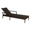 Woodard Et Cetera Adjustable Chaise Lounge - Stackable in Coffee