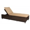 Woodard Et Cetera Serene Chaise Lounge in Coffee