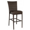 Woodard Et Cetera Padded Seat Bar Stool without Arms in Coffee Weave
