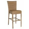 Woodard Et Cetera Padded Seat Bar Stool without Arms in Mocha Weave - Woodard Et Cetera Padded Seat Bar Stool without Arms in Mocha Weave