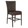 Woodard Et Cetera Padded Seat Counter Stool without Arms in Coffee