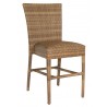 Woodard Et Cetera Padded Seat Counter Stool without Arms in Mocha