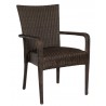 Woodard Et Cetera Padded Seat Dining Arm Chair - Angled