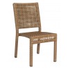 Woodard Et Cetera Miami Dining Side Chair - Stackable in Mocha