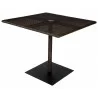 Woodard Et Cetera 36" Square Umbrella Table - Angled - Woodard Et Cetera 36" Square Umbrella Table - Angled