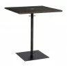 Woodard Et Cetera Square Umbrella Bar Height Table with Weighted Base in Coffee - Woodard Et Cetera Square Umbrella Bar Height Table with Weighted Base in Coffee