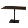 Woodard Et Cetera Rectangular Umbrella Table With Weighted Base - Angled