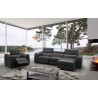 J&M Furniture Allegra Slate Gray Leather Power Reclining Sectional  001