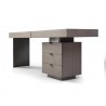 Alma Desk in Gray-side view 1