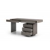 Alma Desk in Gray-side view 3