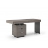 Alma Desk in Gray-side view 2