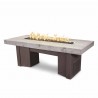 The Outdoor Plus 60" Alameda Fire Table Wood Grain