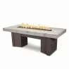 The Outdoor Plus 60" Alameda Fire Table Wood Grain - The Outdoor Plus 60" Alameda Fire Table Wood Grain