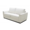 J&M Furniture Alpine Sofa Bed in White Fabric-Side View