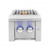 Summerset Grills Alturi Double Side Burner - Front and Opened