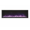 72″ Wide – Deep Indoor Or Outdoor Electric Built-in Only With Black Steel Surround - Purple Flame - 72″ Wide – Deep Indoor Or Outdoor Electric Built-in Only With Black Steel Surround - Purple Flame