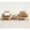 Cane-line Amaze lounge chairs, stackable front - Cane-line Amaze lounge chairs, stackable front