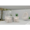 Azzurro Living Amelia Hanging Chair With Polar Cushion - Lifestyle 4