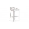 Azzurro Living Amelia Bar Stool With Polar Cushion - Angled