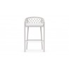 Azzurro Living Amelia Bar Stool With Polar Cushion - Front