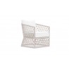 Azzurro Amelia Club Chair In Matte White Frame and Cloud Cushion - Angled