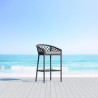 Azzurro Living Amelia Bar Stool With Moon Cushion - Lifestyle