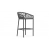 Azzurro Living Amelia Bar Stool With Moon Cushion - Angled