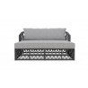 Azzurro Amelia Day Bed With Matte Charcoal Aluminum Frame And Ash All-Weather Rope - Front