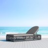 Azzurro Amelia Lounge Chair With Matte Charcoal Aluminum Frame And Ash All-Weather Rope - Lifestyle