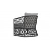 Azzurro Living Amelia Club Chair With Moon Cushion - Back Angled