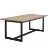 Sunpan Geneve Extension Dining Table Drift Brown in 80'' to 104'' - Front Side Angle