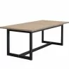 Sunpan Geneve Extension Dining Table Drift Brown in 80'' to 104'' - Front Side Angle - Sunpan Geneve Extension Dining Table Drift Brown in 80'' to 104'' - Front Side Angle