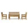 Anderson Teak Classic 3-Seater 4-Pieces Conversation Set - Anderson Teak Classic 3-Seater 4-Pieces Conversation Set