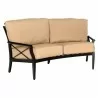 Woodard Andover Crescent Love Seat - Angled View - Woodard Andover Crescent Love Seat - Angled View