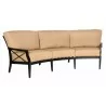 Woodard Andover Crescent Sofa - Angled - Woodard Andover Crescent Sofa - Angled