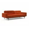 Innovation Living Dublexo Sofa With Arms in Elegance Paprika - Angled and Semi Folded - Innovation Living Dublexo Sofa With Arms in Elegance Paprika - Angled and Semi Folded