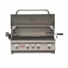 Bull BBQ 30" Angus Drop In Grill w/light LP/NG - 4 Burner - Front and Opened Lid - Bull BBQ 30" Angus Drop In Grill w/light LP/NG - 4 Burner - Front and Opened Lid