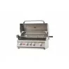 Bull BBQ 30" Angus Drop In Grill w/light LP/NG - 4 Burner - Angled and Opened Lid - Bull BBQ 30" Angus Drop In Grill w/light LP/NG - 4 Burner - Angled and Opened Lid