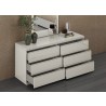 Anna Dresser With Double High Gloss Gray Full Extension Drawers - Lifestyle