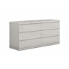 Anna Dresser With Double High Gloss Gray Full Extension Drawers