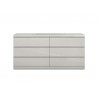 Anna Dresser With Double High Gloss Gray Full Extension Drawers 2