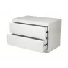Whiteline Modern Living Anna Night Stand - Small - Angled with Opened Drawer - Whiteline Modern Living Anna Night Stand - Small - Angled with Opened Drawer