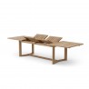 Anderson Teak 13-pc Coronado Extension Dining Table Set  table opened