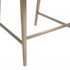 Sunpan Dionne Counter Stool in Monument Oatmeal - Base Angle